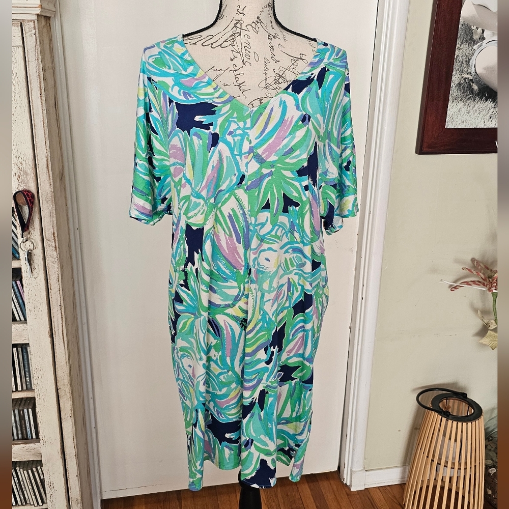 NWT Lilly Pulitzer Lindley Caftan Dress Size M